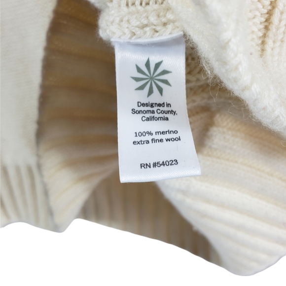 Athleta Cable Knit Cold Spell Extra Fine Merino Wool Hoodie Active Swester Sz S - Picture 5 of 15